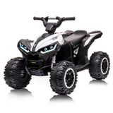 Garvee Ride - P Series: 12V Kids ATV 4 Wheeler, Music, LED Lights, Battery Powered Ride On Toy for Boys Girls, Outdoor Adventure Vehicle White - White