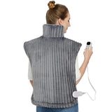 Garvee Heating Pad for Back Pain Relief, Neck and Shoulders Electric Heating Pads Large Size, Full Body Back Heat Pad with Auto Shut Off, Fast Heating and 6 Heat Settings (Grey, 33"x24")