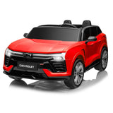 Garvee Ride - P Series: 24V 2-Seater Chevrolet Blazer Kids Car with Remote Control, Bluetooth - Red - Red