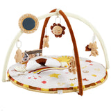 Garvee Baby Gym Play Mat, Baby Activity Center with 9 Detachable Toys for Stage Sensory&Motor Skills&Cognitive Development, Padded Tummy Time Mat Washable Non-Slip, Essential for Newborn Infants to Toddlers