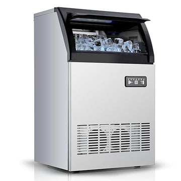 GARVEE commercial ice maker 120lbs daily self-cleaning stainless steel design