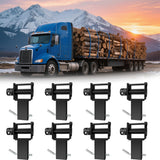 Garvee Trailer Stake Pocket Winch Utility Capacity 16200 LBS For Flatbeds Trailers Trucks Black - Black