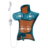 Garvee Massaging Heating Pad for Neck, Shoulders and Back, 24" x 35" Large Electric Heating Pad for Back Pain Relief with 8 Massage Combos, 2 Heat Levels, 4 Massage Motors, 2H Auto Shut-Off - Teal