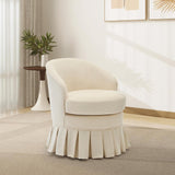 Garvee Mid-Century Modern Upholstered Banquet Dining Chair, Beige - Beige