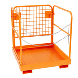 Garvee Forklift Safety Cage,36x36 Inches Forklift Cage,Forklift Work Platform up to Load 1200LBS,Forklift Man Basket with Chian and Safety Lock,Accommodates 1-3 People - 