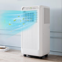 8000 BTU portable AC and fan, energy-efficient cooling for 250-350 sq.ft spaces