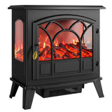 Garvee 26.4" Electric Heater, 750/1500W, Fireplace Design, Freestanding