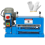 Garvee Wire Stripping Machine 0.06 inch -1.5 inch, 370w Portable Powered Wire Stripper Machine, 11 Channels 10 Blades & 65ft/minute, Automatic Wire Stripping Tool for Recycling Copper Wire, Blue - Blue