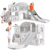 Garvee 8-in-1 Toddler Slide Playground - Climber, Basketball Hoop, Telescope Indoor/Outdoor Playset for Kids