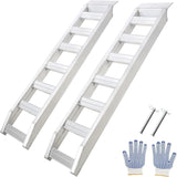 Garvee Aluminum Ramps, 1 Pack, 8810 lbs Capacity, Heavy-Duty Ramps with Top Hook Attaching End, Universal Loading Ramp for Motorcycles, Tractors, ATVs/UTVs, Trucks, Lawn Mowers, 72" L x 15" W