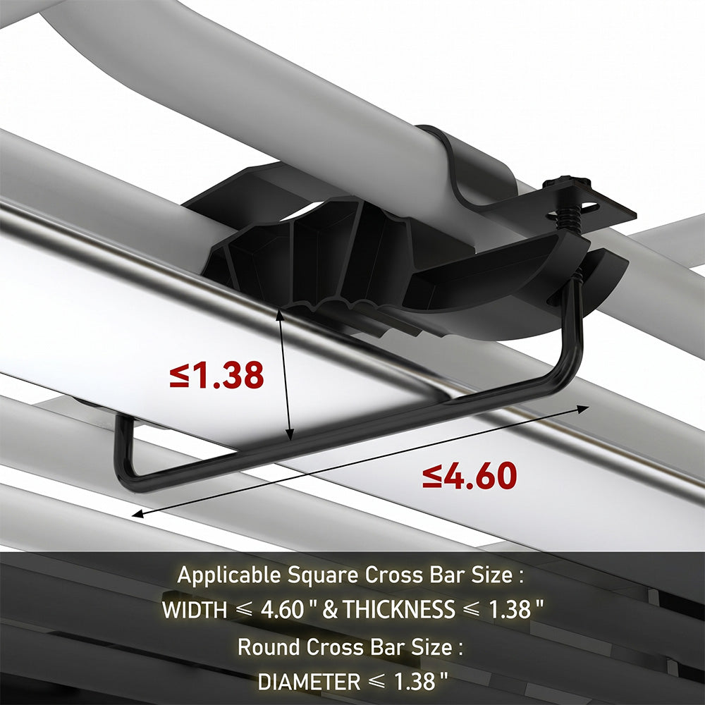 Garvee 46" x 36" Universal Roof Rack Basket, Heavy Duty Cargo Carrier for SUVs, Trucks, Vehicles, 200 Lbs Capacity, Black