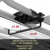 Garvee 46" x 36" Universal Roof Rack Basket, Heavy Duty Cargo Carrier for SUVs, Trucks, Vehicles, 200 Lbs Capacity, Black