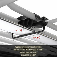 Garvee 64" x 50" x 6" Universal Roof Rack Basket - Heavy-Duty Rooftop Cargo Carrier for SUVs and Trucks, 200 lbs Capacity, Black