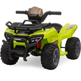 Garvee Kids ATV 4 Wheeler 6V Ride On Toy Car for Toddlers 18-48 Months with Music Green, 27.5"L x 16.5"W x 17.7"H - Green
