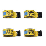 Garvee 4" x 30' Heavy Duty Truck Straps with Flat Hooks, Tie Down Cargo Straps for Flatbed Trucks, Trailers, Farms, Towing, Yellow, 4 Pack - Yellow