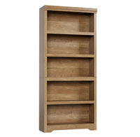 Garvee 5 Tier Bookshelf, 69" Tall Farmhouse Bookcase with Adjustable Shelves, 31.5" W Floor Standing Open Display Storage Rack with Anti-Slip Design for Home Office, Balcony, Library, Study / Living Room, Brown