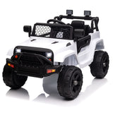 Garvee Ride - P Series: 12V Ride On Truck Car for kid : Remote Control, 3 Speeds, MP3 Music, Suspension, LED Lights,for 3+ Year Old - White - White