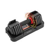 Garvee Adjustable Dumbbell Set 25LBS with Anti-Slip Handle and Tray for Home Gym Strength Training, Black - 25Lbs *1Pcs