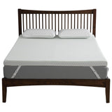 Garvee 3-Inch Mattress Topper Queen Size, Garvee Medium Firm Memory Foam Mattress Topper with Bamboo Cover, 2-Layer Bed Topper White - White - 3Q