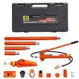 Garvee 20 Ton Porta Power Kit Heavy Duty Hydraulic Ram with Secure Transport Case for Auto Shop Frame Repair, Orange - Orange