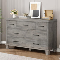 Garvee Dresser for Bedroom with 7 Drawers, Storage Chest of Drawers with Metal Handle, Wooden Dresser Organizer for Living Room,Closet,Entryway,Nursery