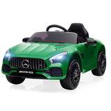 Garvee Ride Car for Kids, 12V Power Battery Electric Vehicles for 3-7 Toddlers, Licensed Mercedes-Benz with Remote Control, MP3 Player - Green - Green