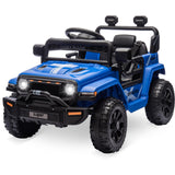 Garvee Ride - P Series: 12V Ride On Toy w/Parent Remote Control, Steering Wheel Music, 4-Wheel Spring Suspension, Led Lights, 2 Speeds, Kids Electric Vehicles for Age 3-5, Blue - Blue