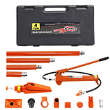 Garvee 4 Ton Porta Power Kit Heavy Duty Hydraulic Ram with Secure Transport Case for Auto Shop Frame Repair, Orange - Orange