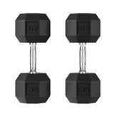 Garvee 45 Lbs PVC Encased Hex Dumbbell Set, Strength Training Hand Weights for Men & Women, Black, Durable & Non-Slip