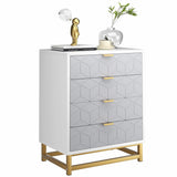 Garvee 4 Drawer Dresser for Bedroom, Gray Chest of Drawers, Modern Storage Dresser Chest Cabinet Organizer, Dresser for Living Room, Hallway, Closet - Grey