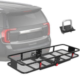 Garvee 60x20x6 Inch 500lb Capacity Folding Cargo Basket , Hitch Mount