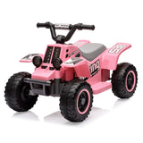Garvee Ride - P Series: 6V Kids Ride On Electric Quad ATV, Ride Car with LED Headlights, Ride-On Toy for Toddlers 1-3 Boys & Girls with Music, Forward & Reverse - Pink - Pink