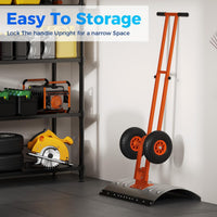 Garvee 29"W X 19.68"H Snow Pusher Shovel with Wheels,Heavy Duty Steel Snow Shovel with Wheels,Angled Blade Efficient Snow Removal With5-Position Angled Blade & Adjustable Handle for Doorway, Sidewalk,Sliver