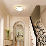 Garvee 14 Inch Crystal LED Ceiling Light for Bedroom Kitchen, 38W 1280LM, 3 Color Temperatures, Transparent, One Size