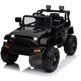 Garvee Ride - P Series: 12V Ride On Truck Car for kid : Remote Control, 3 Speeds, MP3 Music, Suspension, LED Lights,for 3+ Year Old - Black - Black