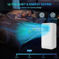 Garvee Portable Air Conditioner, 10,000 BTUs Portable AC Unit Modes with Fan & Dehumidifier, Fast Cooling for Rooms Up to 450 Sq. Ft, Quiet 51dB, Easy Setup Installation Kits for Home