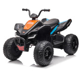 Garvee Ride - P Series: 24V Battery Powered Kids Electric Vehicle, 4 Wheeler Quad w/Headlights, MP3, USB, Volume Control, Large Seat, Electric Ride on Toys Best Gifts for 18-36 Months Boys and Girls (Grey) - Grey