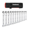 Garvee Metric Ratcheting Wrench Set 6-19mm, Cr-V Steel with Bag