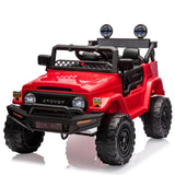 Garvee Ride - P Series: 12V Ride on Car for Kids, Licensed Toyota Ride on Truck, Battery Powered Electric Kids Car with Remote Control, Music, LED Lights, Suspension System, Double Doors, Safety Belt,Ride On Toy - Red - Red