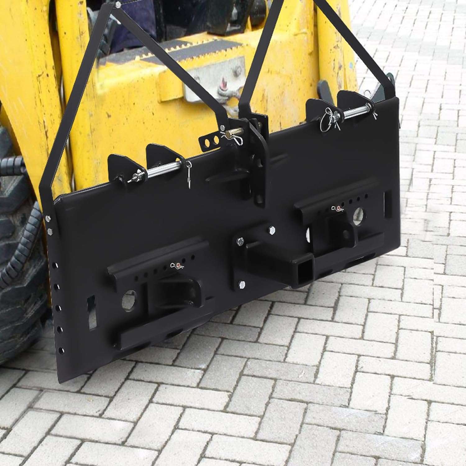 Garvee Hitch Wall Mount,2" Bolt-On Receiver Opening Hitch Tube,20,000 LBS Bumper Trailer Hitch Compatible for Skid Steer Mount Plate,Heavy Duty Hitch Receiver for Tractor,Lawn Mower,Ut