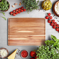 Garvee Extra Large Acacia Wood Cutting Board, 20x15", Reversible with Juice Groove, Butcher Block for Meat and Veggies - Boards / 20 x 15 x 1.5 Inch