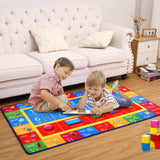 Garvee Kids Rug 3x5 Playmats Educational Area Rugs, Kids Play Mat Carpet for Learning Numbers, Graphics and Words for Children's Room Playroom Nursery, Kid's Floor Play Rug for Bedroom - Graphic Alphanumeric|Multi