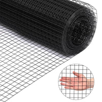 Garvee Black Hardware Cloth 15 Gauge 24" x 100' Vinyl Coated and Galvanized Alloy Steel Wire Mesh Roll, 1:1inch Chicken Wire Fencing Mesh, Wire Fence Roll for Garden Pet/Poultry Enclosures Protection