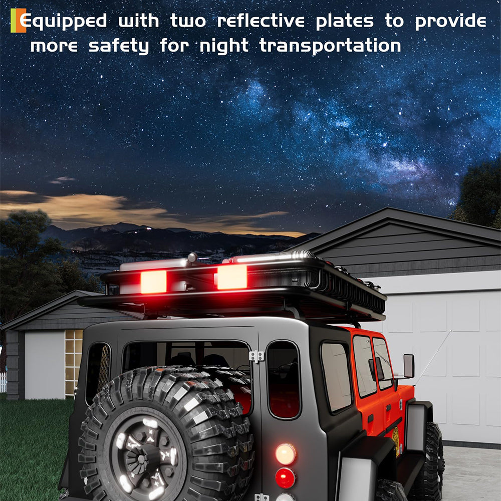 Garvee 64"x39"x6"  Universal Roof Rack Basket - 200 lbs Capacity Rooftop Cargo Carrier with 21 Cubic Feet Waterproof Luggage Bag (52"x39") for SUVs, Trucks, and Vehicles