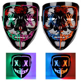 Garvee Halloween Scary Mask with LED Lights - 2 Pack for Festival Cosplay - Style3