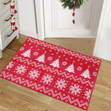 Garvee Christmas Area Rug 4x6 Rug Xmas Modern Rug Washable Rug Non Slip Carpet Holiday Decor Striped Abstract Soft Accent Rug for Bathroom Bedroom Dining Room Living Room 4'x6' Stripe|Red - Stripe|red