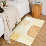 Garvee Modern Rug Washable Rugs 8x10 Rug for Living Room Abstract Geometric Large Area Rug Bedroom Decor Soft Non Slip Throw Rugs Stain Resistant Carpet Low Pile Area Rugs Beige 8'x10' - Beige