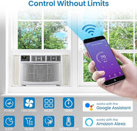 Garvee 10000 BTU Window Air Conditione , Window ac Air Units U Shaped Cools Up to 450 sq. ft., Open Window Flexibility, 6 Modes, Sleep Mode, Ultra Quiet, Energy Efficient, Window AC for Home
