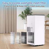 Garvee 8000 BTU Portable Air Conditioner, 3-in-1 Air Conditioners Unit for Rooms up to 350 Sq.Ft, Quiet Portable Ac Unit with Built-in Dehumidifier, 2 Fan Speeds, Window Kit, Personal AC Unit, Gary