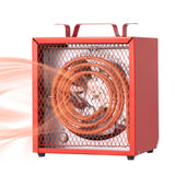 Garvee 240V Fan-Forced Industrial Heater 5600W, Workshop Utility Space Heater with Thermostat Control, Overheat Protection, Carry Handle, NEMA 6-30P, Heavy Gauge Steel Heater for Garage, Factory